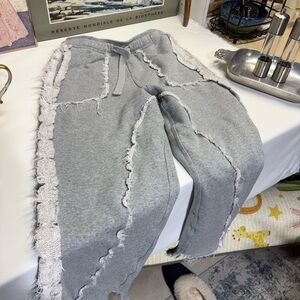 FP Movement by Free People Gray Frayed Pants